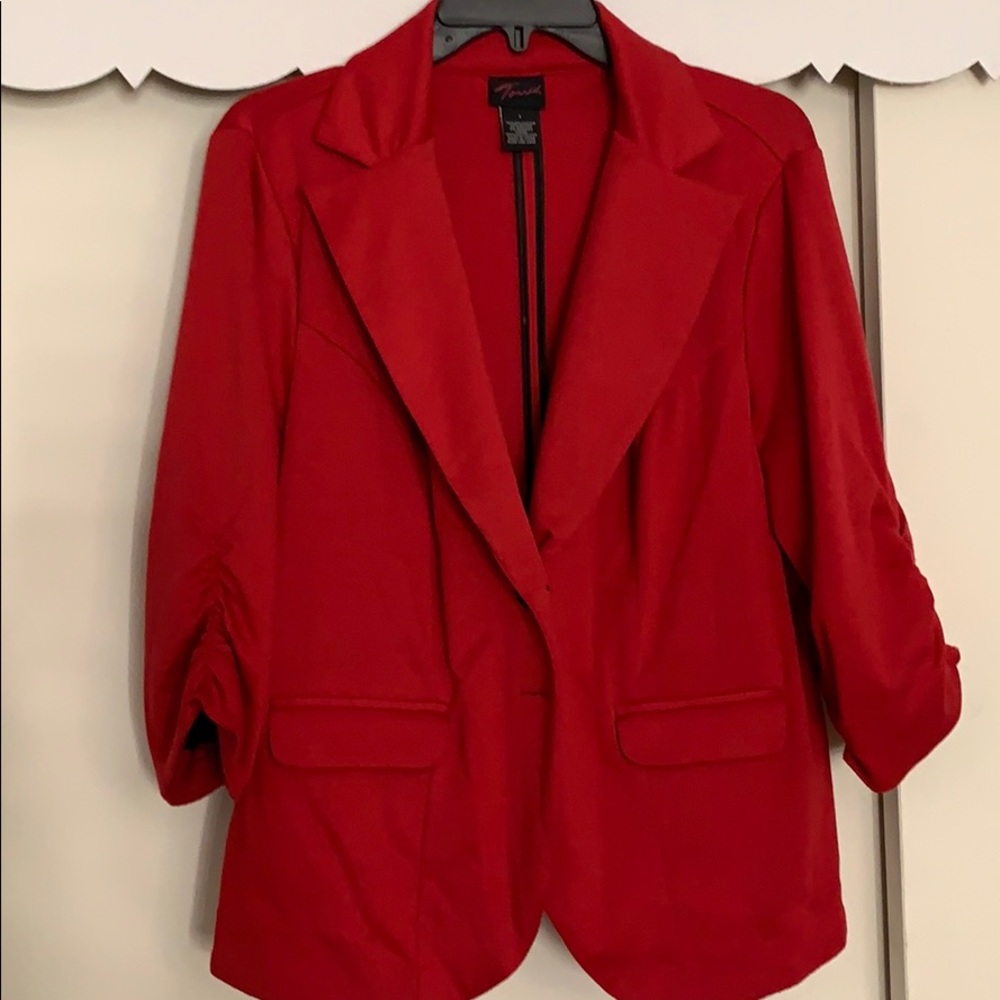 Torrid Red blazer